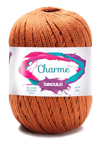 Linha Charme Artesanato Em Crochê E Tricô - Circulo Cor 7504 - MOGNO