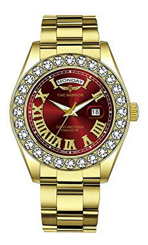 Reloj Hombre - Da Royalty Diamond Watch 18k Chapado En Oro J