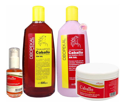 Shampoo & Acondicionador Cola Caballo+ Crema Masaje & Aceite