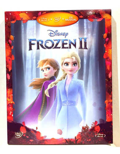 Disney Frozen 2 Combo Bluray + Dvd + Cd De La Película Nuevo