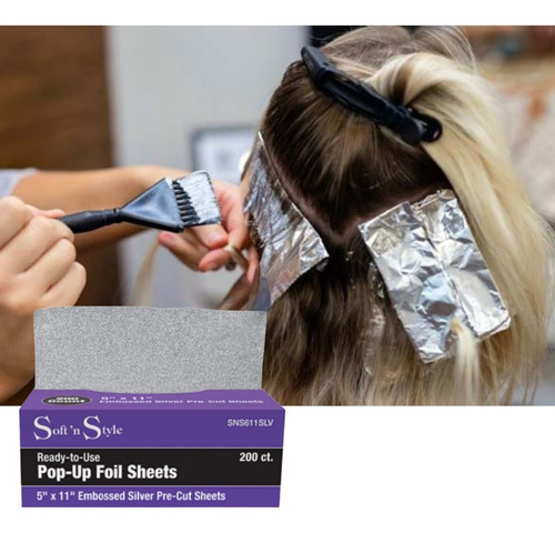 Papel Aluminio Para Procesos De Estetica 200pz Soft´n Style