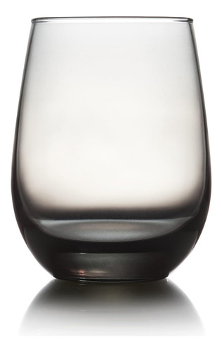 Copas De Vino Sin Tallo Libbey 231sm, Gris Piedra Lunar, De