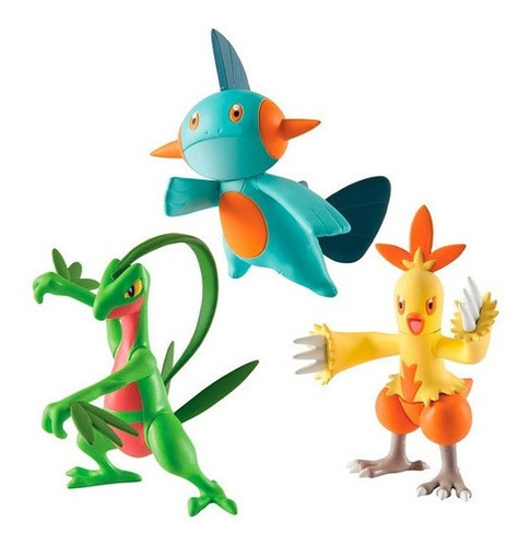 Pokemon Pack X3 Muñecos Figuras Original