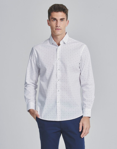 Camisa Seth, Classic Fit, Hombre, Algodón, Fantasia Equus