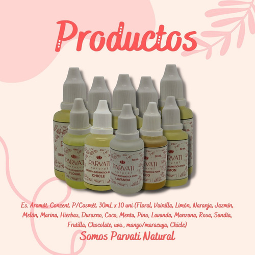 Esencias Aromáticas Concentradas 60ml X 6 Unidades Uso Cos