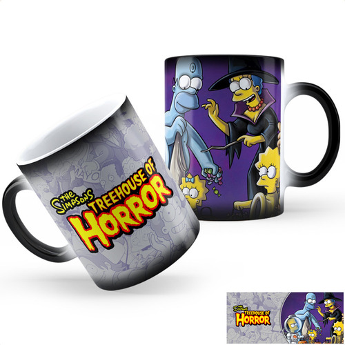 Taza Mágica Los Simpson Casita Del Terror Ag Calidad