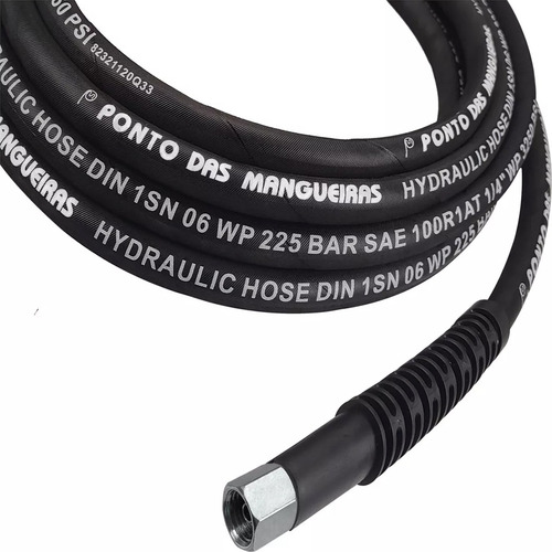 15mts Mangueira Trama Aço Compatível Lavadora Tekna Hlx 110v Cor Preto