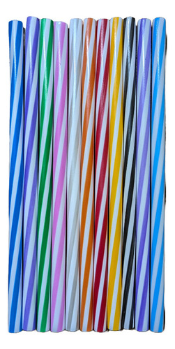 300 Popotes | Bicolor | Libre De Bpa | Reusable |