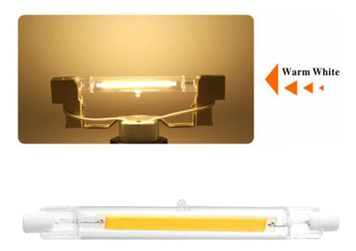 Qy Bombilla Cob De Tubo De Vidrio J118 Led R7s De 118 Mm