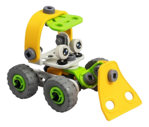 Four Wheels Brinquedo 2 Em 1 Montar 56 Peças Colorido Playd