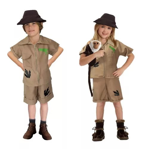 Disfraz De Explorador - Disfraz De Cazador De Dinosaurios - Disfraz Safari  - Disfraz De Exploradora - Traje De Safari - Disfraces Para Niñas Y Niños