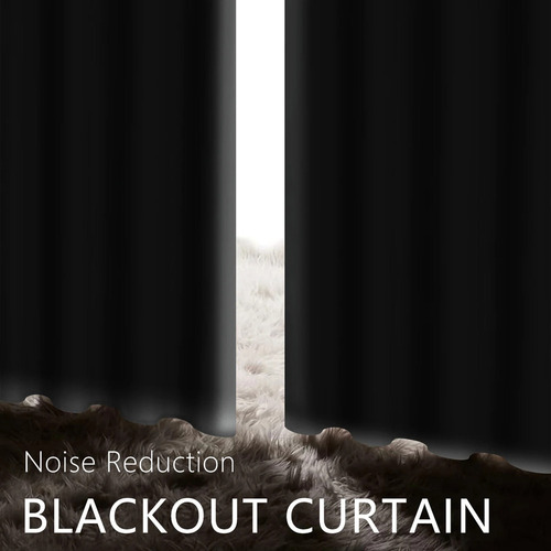 Cortina Blackout, 1 Unidad, 132 X 213 Cm, Color Liso