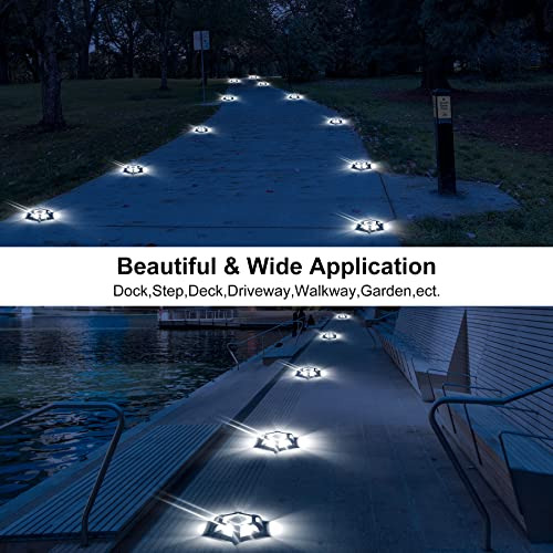 Luces Solares Para Muelle Crepow, Luces De Terraza, 8 Paquet