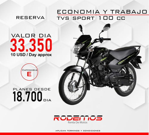 Imagen 2 de 3 de Alquiler De Motos Para Trabajo En Medellín Desde 18.700