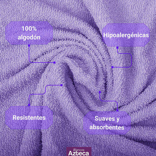 Toalla De Baño Completo 100% Algodón. 130 X 70 Cm 6 piezas.