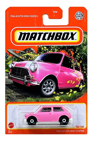 Matchbox 1964 Austin Mini Cooper #76 2022 Rosa