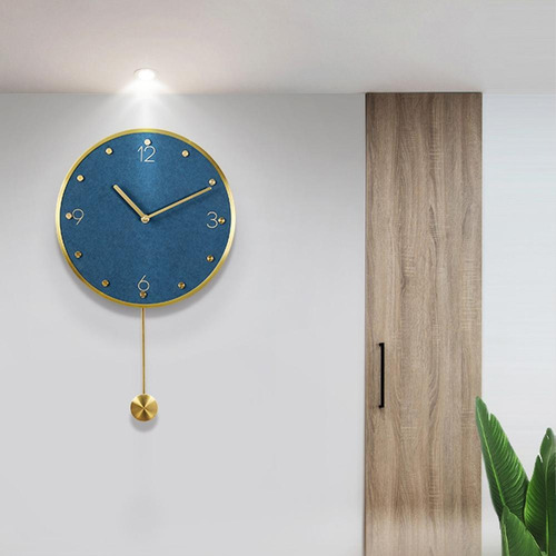 Imagen 3 de 6 de Simple Moderno Reloj Oscilante Con Péndulo Reloj De Pared D
