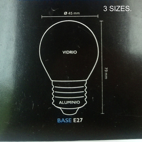 Imagen 4 de 4 de Bombillo Vintage Pin Pon Led Ambar Cálida X 6 Unidades