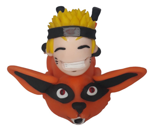 Naruto Y Kurama Adorno De Torta Porcelana Fria