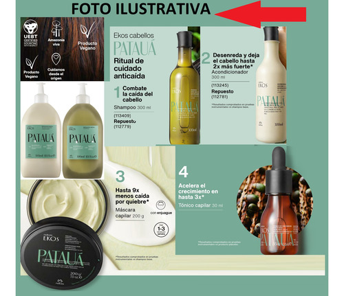 Shampoo Patauá Ekos X2 300ml Fortalecedor Natura Vegano
