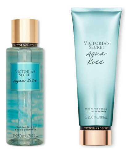 Kit Set Mist Y Lotion Aqua Kiss Victorias Secret + Crema 75