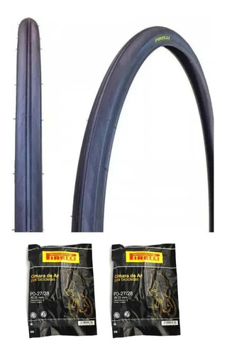 Par Pneu Pirelli Aro 27 X 1.1/4 Bike Caloi 10 + 2 Camaras