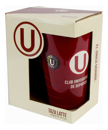 Taza Club Universitario De Deportes De 360ml En Caja.