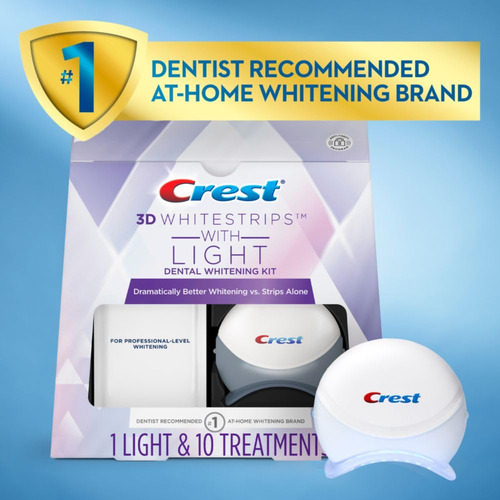 Kit De Tiras Blanqueadoras De Dientes Crest 3d Whitestrips C