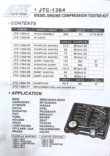 Probador De Compresión De Motor Diesel
