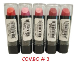 Combo De Labial Marca Samy ( Incluye 5 Colores Variados)