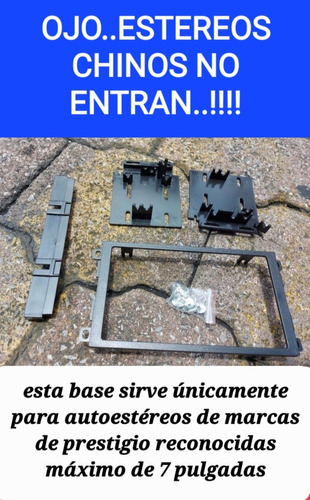 Base Frente Estereo Doble Din Montana Desde 2000 Al 2005