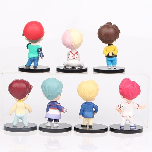 Set De 7 Minifiguras De Bts Pop Up Store House Of Bts