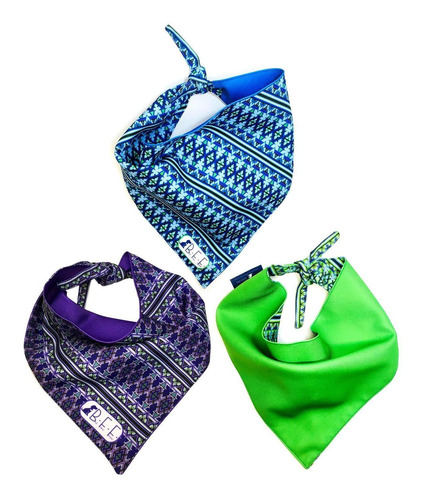 Bandanas Para Perros Set De 3 Piezas Talla Grande - Grecas