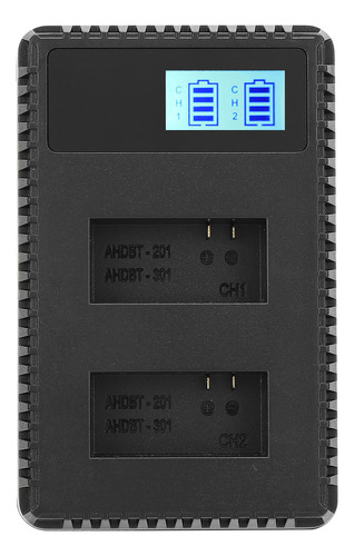 Batería Portátil Dual De Cámara Digital Lcd Para Ahdbt301 Us