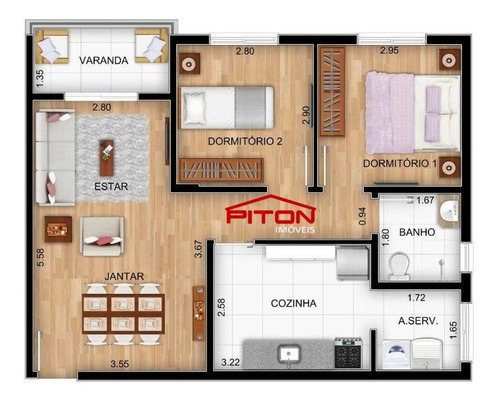 Apartamento Com 2 Dormitórios À Venda, 65 M² Por R$ 220.000,00 - Guaianazes - São Paulo/sp - Ap2174