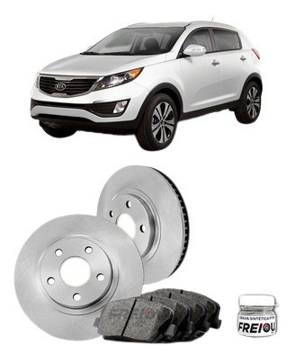 Discos E Pastilhas Dianteiros Kia Sportage 2012 Até 2016