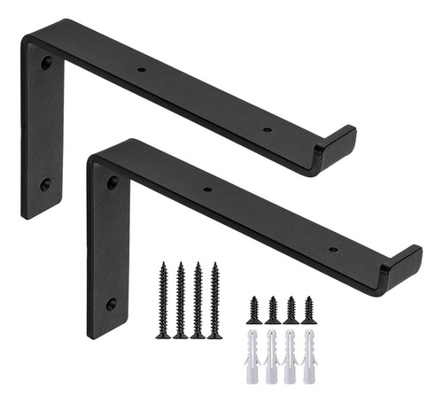 2x Soporte De Estante De Metal Soporte Montado En 8 Pulgadas