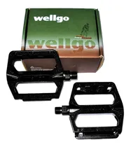 Comprar Pedales Bicicleta Wellgo Aluminio Rosca 9\u002F16 Mtb Plataforma Negro