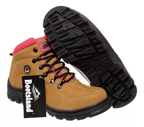 Coturno Bota Bootsland Adventure Feminino Em Couro Top!