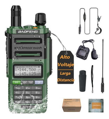 Baofeng Uv-9r Pro Rádio Bidirecional À Prova D'água Vhf E Uh