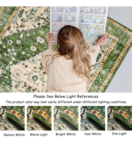 Lahome Alfombras De Corredor Boho Con Respaldo De Goma, 2 X