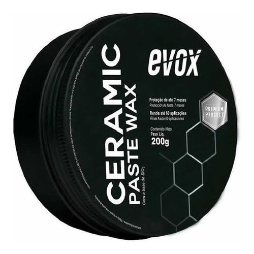 Cera De Carnaúba Ceramica Automotiva Paste Wax Evox 200g