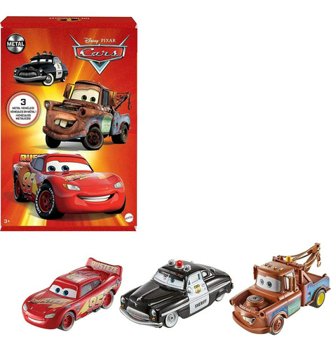 Disney / Pixar Cars Cars 3 Sheriff, Mater Y Rayo Mcqueen Die