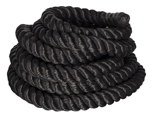 Corda Naval Rope Preta 40mm 5 Metros P/exercício Funcional