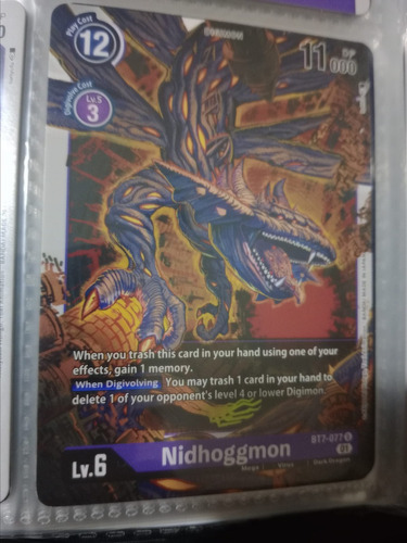 Nidhoggmon - Next Adventure (bt07) Carta Tcg Digimon