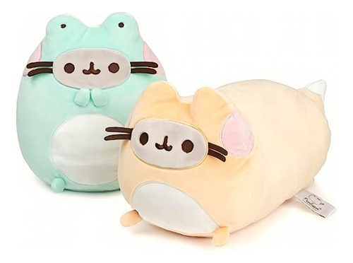 Pelúcia Gund Pusheen Enchanted Frog, animal de pelúcia para colorir Enchanted Frog de 9,5 polegadas