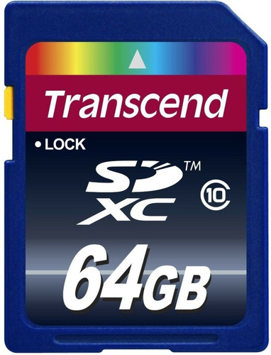 Memoria Sd 64gb Transcend Xc Clase 10 Panasonic Canon Nik