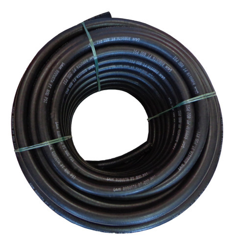 Mangueira Lava Jato Carro 1pol 800psi/lbs Preta Elite 50 Mts Cor Preto
