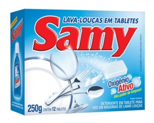 Detergente Para Máquina De Lavar Em Tablete Samy C/12unidade