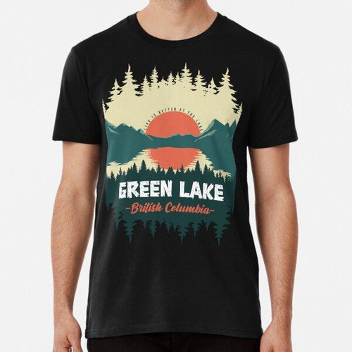 Remera Green Lake British Columbia Canada Algodon Premium